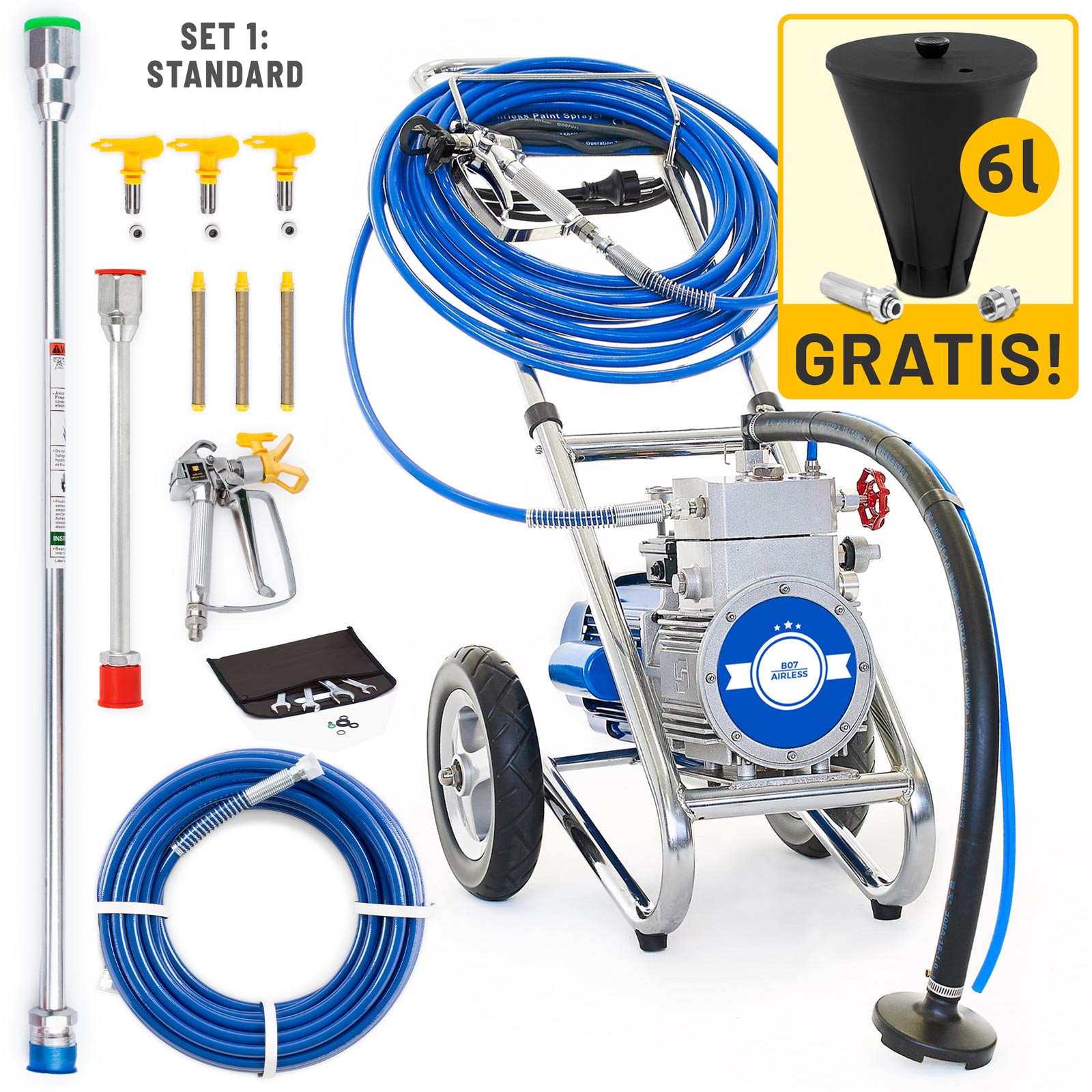 Bautec Farbspruegeraet im Standard-Set